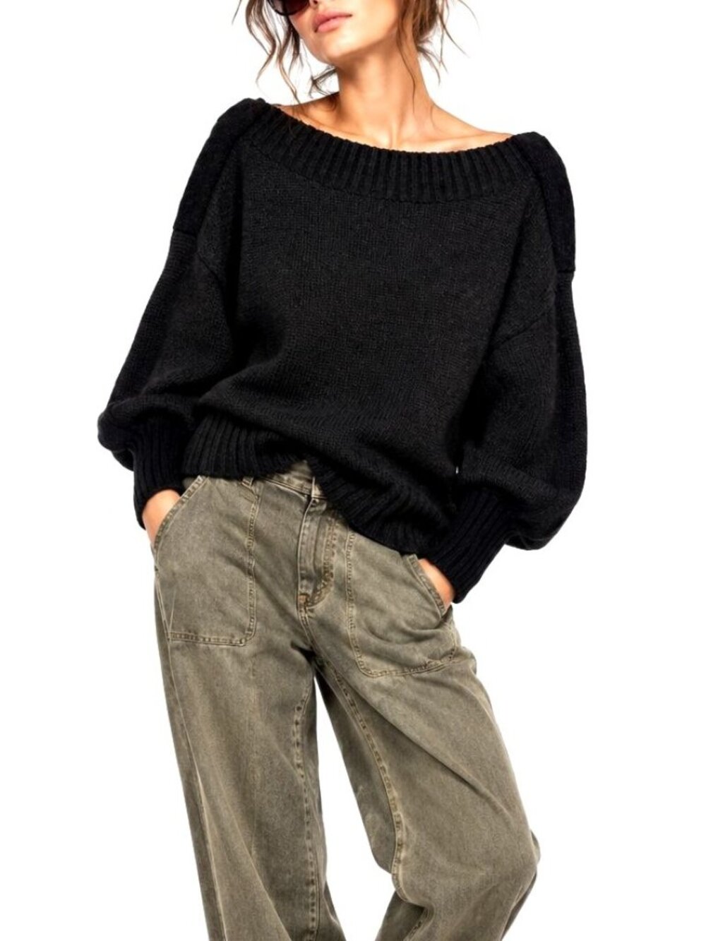 Veronica Beard Chase Sweater Alpaca Merino Wool Cozy Pullover